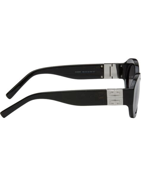 Givenchy: Black 4G Pearl Sunglasses 